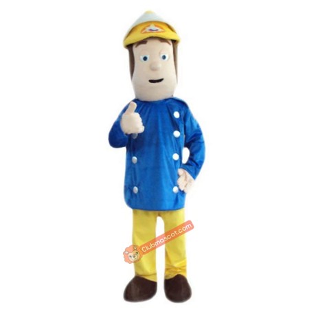 Firemen Cartoon Mascot Costume, Firemen Cartoon Costume