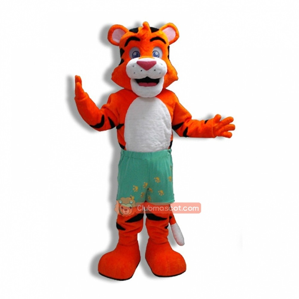 School Lovely Tiger Mascot Costume