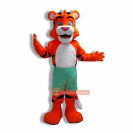 School Lovely Tiger Mascot Costume