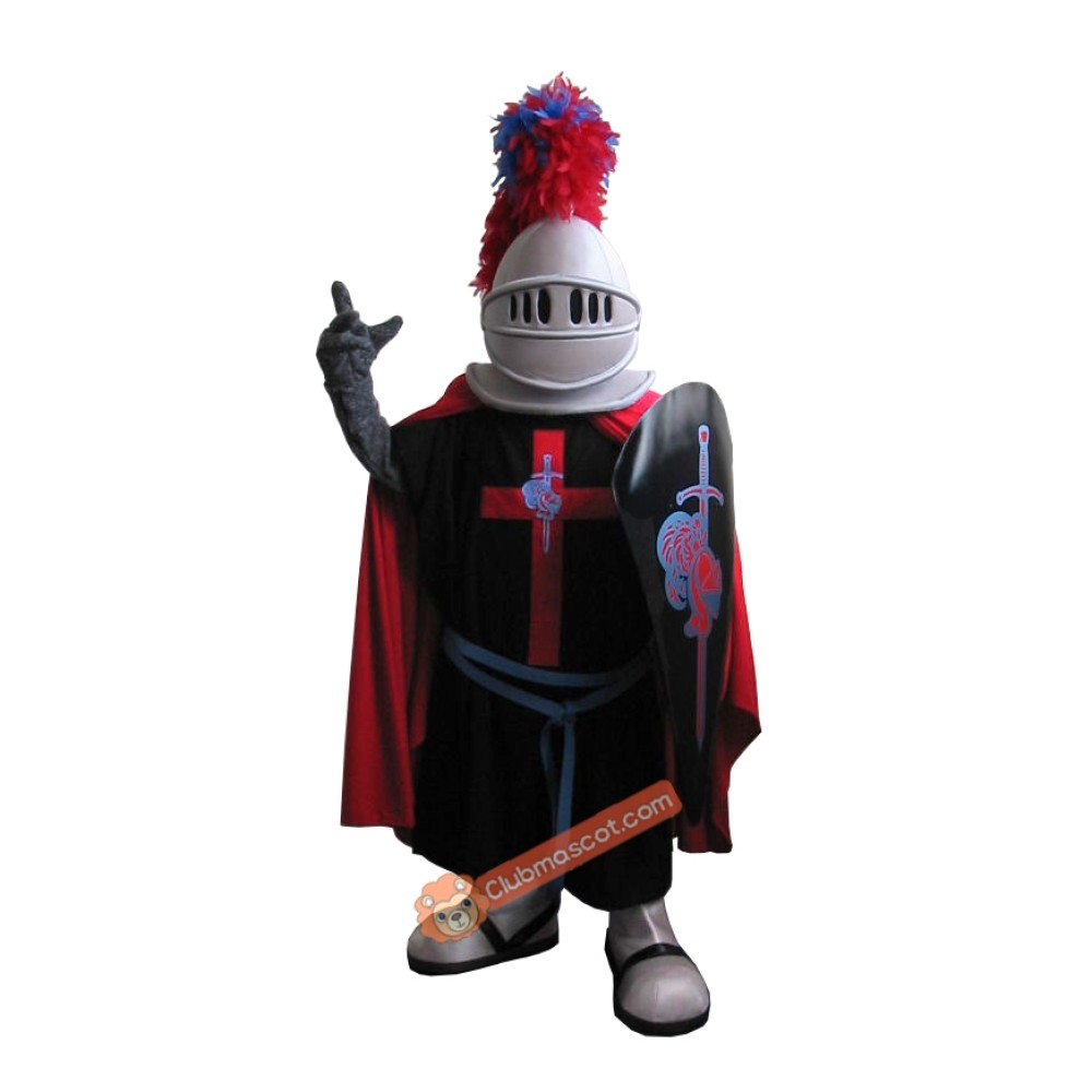 Francis the Crusader Mascot Costume, Francis the Crusader Costume