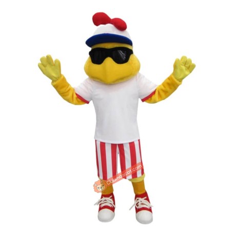 Frickers Glasses Chicken Mascot Costume, Frickers Glasses Chicken Costume