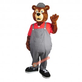 Friendly Bear Mascot Costume, Friendly Bear Costume