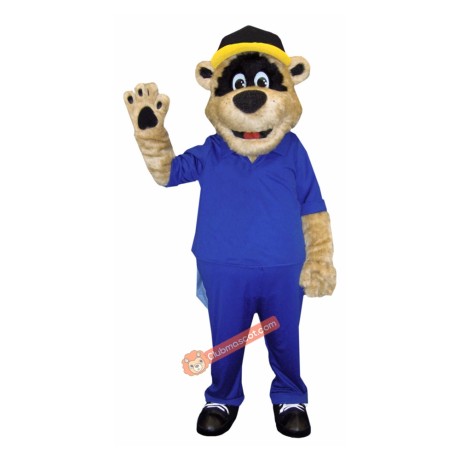 Friendly Bear Mascot Costume, Friendly Bear Costume