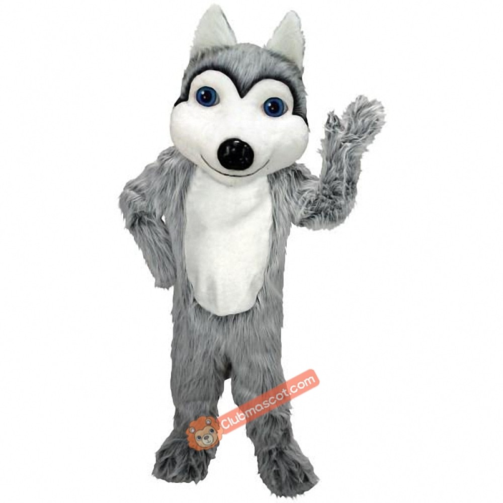 Friendly Husky Dog Lightweight Mascot Costume, Husky Dog Costume