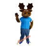 Friendly Moose Mascot Costume, Friendly Moose Costume