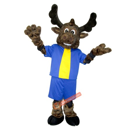 Friendly Moose Mascot Costume, Friendly Moose Costume