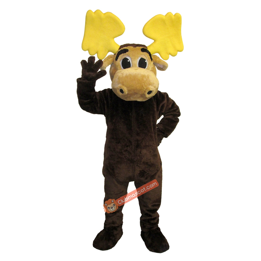 Friendly Moose Mascot Costume, Friendly Moose Costume