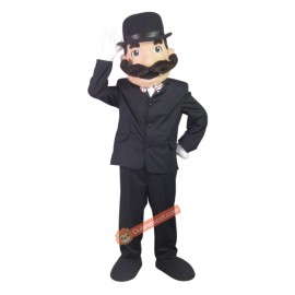 Gentleman Mascot Costume, Gentleman Costume