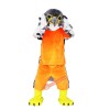 Gery Eagle Hawk Falcon Cartoon Mascot Costume, Gery Eagle Hawk Falcon Cartoon Costume