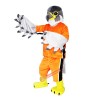 Gery Eagle Hawk Falcon Cartoon Mascot Costume, Gery Eagle Hawk Falcon Cartoon Costume