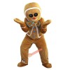 Gingerbread Man Cartoon Mascot Costume, Gingerbread Man Cartoon Costume