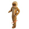 Gingerbread Man Cartoon Mascot Costume, Gingerbread Man Cartoon Costume