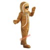 Gingerbread Man Cartoon Mascot Costume, Gingerbread Man Cartoon Costume