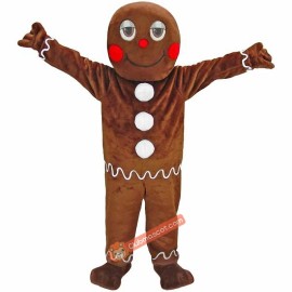 Gingerbread Man Mascot Costume, Gingerbread Man Costume