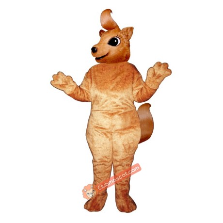 Girly Squirrel Mascot Costume, Girly Squirrel Costume