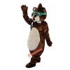 Glasses Mouse Raccoon Mascot Costume, Glasses Mouse Raccoon Costume