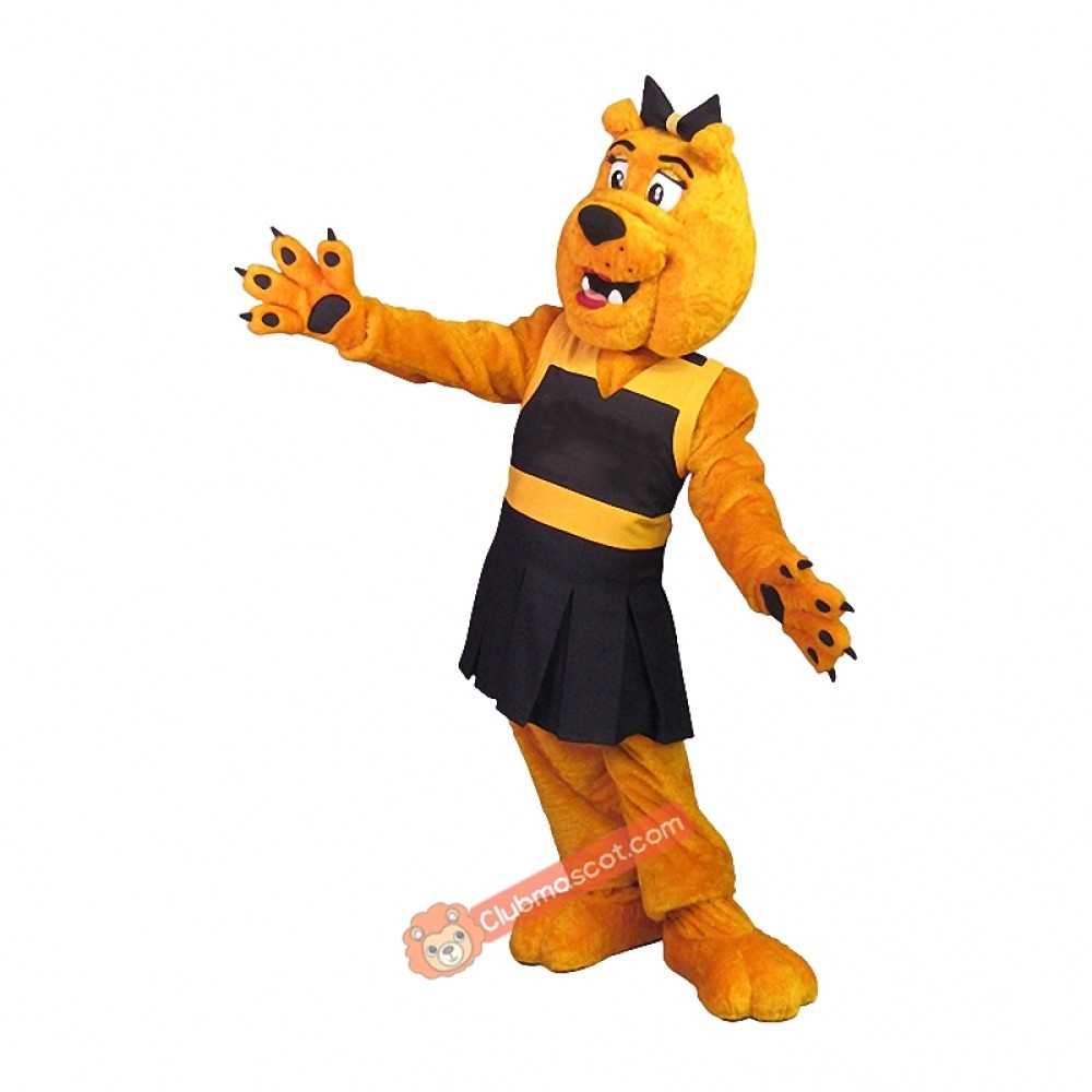 Goldie Charming Dog Mascot Costume, Goldie Charming Dog Costume