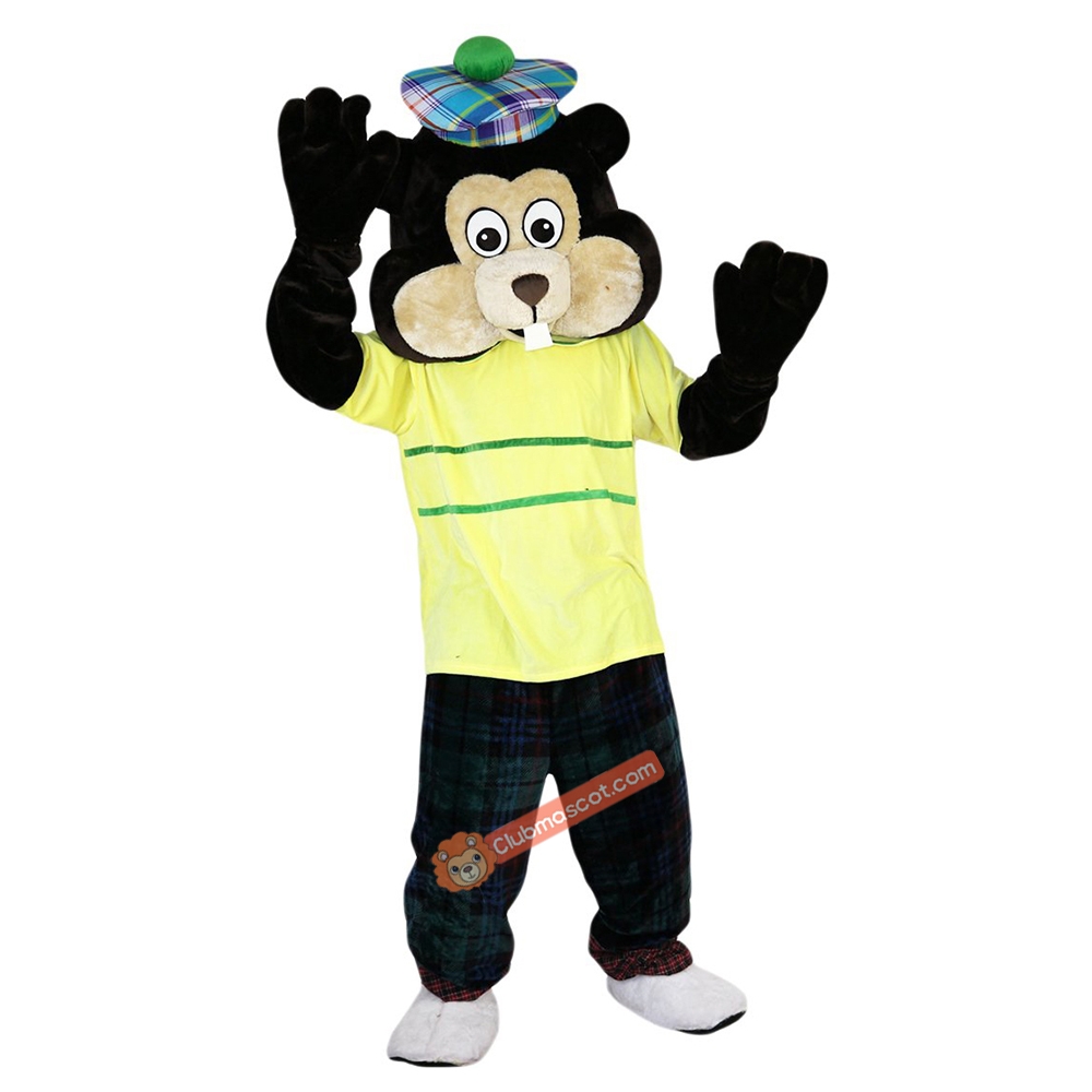 Gopher Cartoon Mascot Costume, Gopher Cartoon Costume