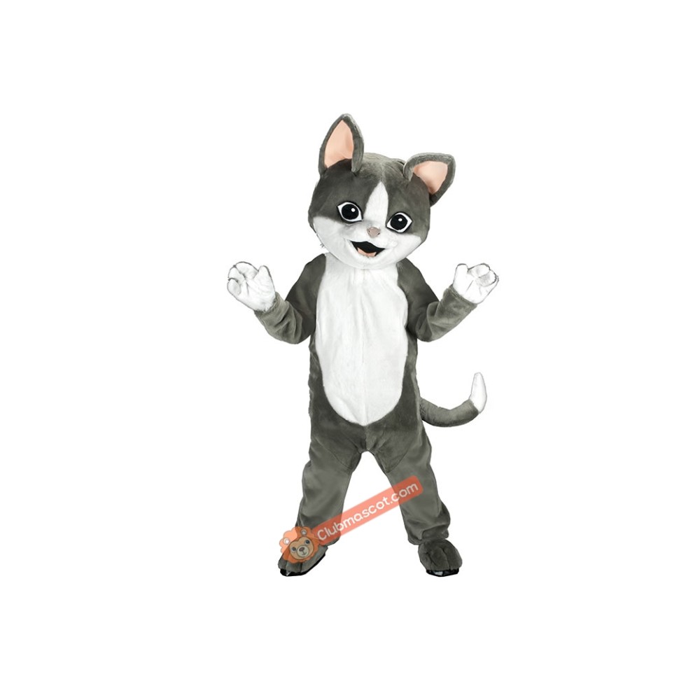 Gray Cat Mascot Costume, Gray Cat Costume