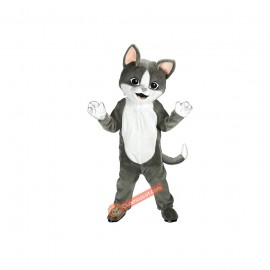 Gray Cat Mascot Costume, Gray Cat Costume