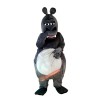 Gray Hippopotamus Cartoon Mascot Costume, Gray Hippopotamus Cartoon Costume