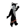 Gray Wolf Wolfish Cartoon Mascot Costume, Gray Wolf Wolfish Cartoon Costume