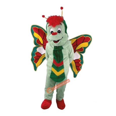 Green Butterfly Mascot Costume, Green Butterfly Costume