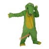 Green Crocodile Alligator Crocodilian Cayman Caiman Cartoon Mascot Costume, Green Crocodile Alligator Crocodilian Cayman Caiman Cartoon Costume