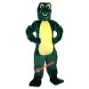 Green Crocodile Cartoon Mascot Costume, Green Crocodile Cartoon Costume