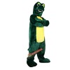 Green Crocodile Cartoon Mascot Costume, Green Crocodile Cartoon Costume