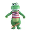 Green Crocodile Custom Mascot Costume, Green Crocodile Custom Costume