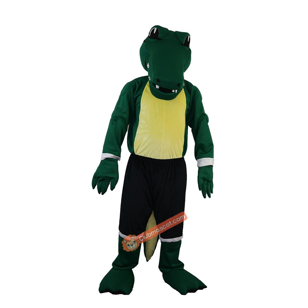 Green Crocodile Mascot Costume, Green Crocodile Costume