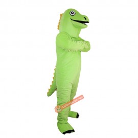 Green Dinosaur Mascot Costume, Green Dinosaur Costume