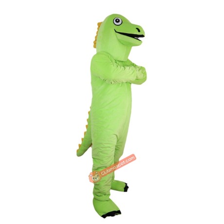 Green Dinosaur Mascot Costume, Green Dinosaur Costume