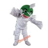 Green Fish Cartoon Mascot Costume, Green Fish Cartoon Costume