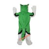 Green Fox Dog Husky Cartoon Mascot Costume, Green Fox Dog Husky Cartoon Costume