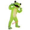 Green Frog Cartoon Mascot Costume, Green Frog Cartoon Costume