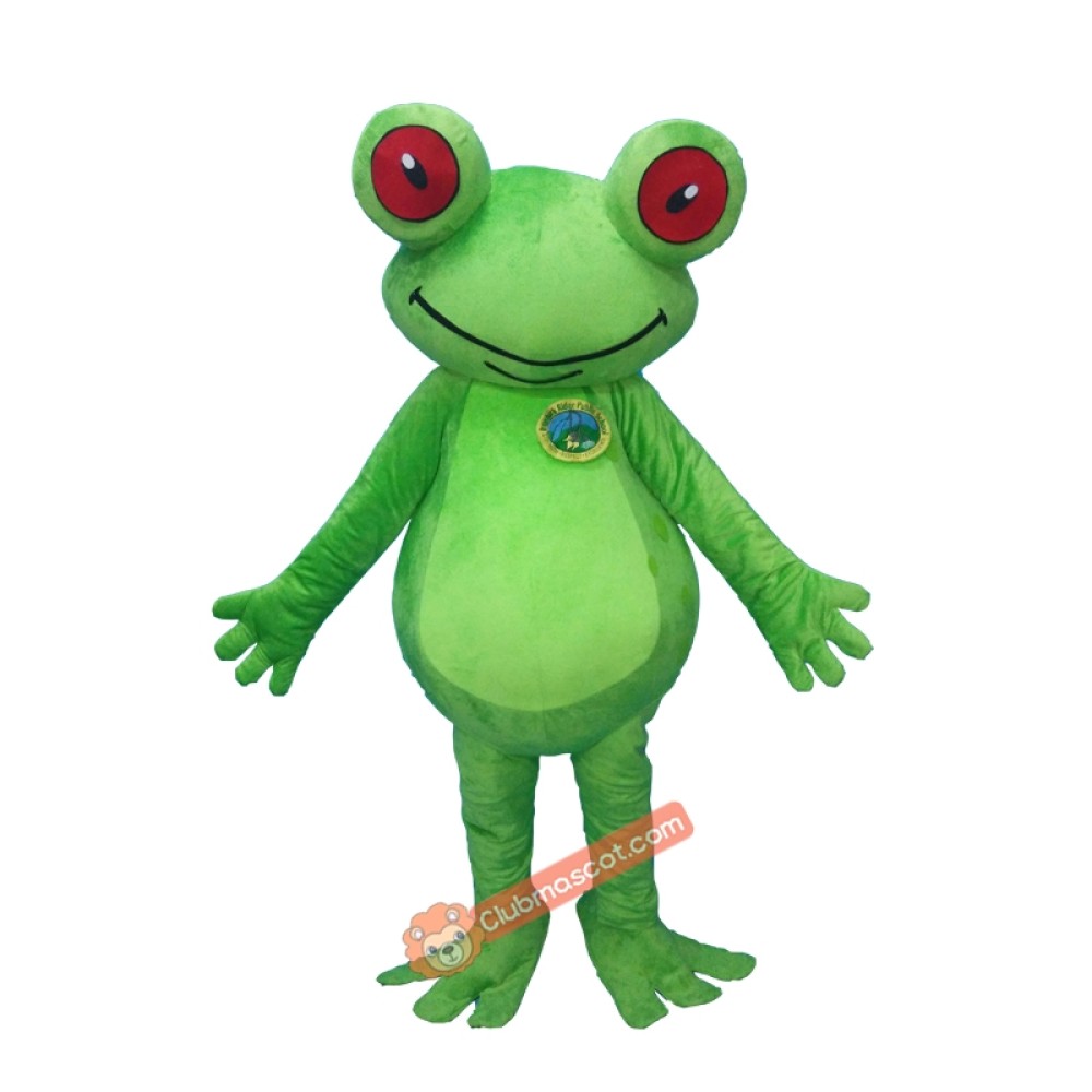 Green Frog Custom Mascot Costume, Green Frog Custom Costume