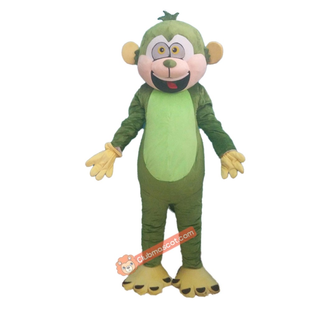 Green Monkey Custom Mascot Costume, Green Monkey Custom Costume