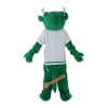 Green Monster Demon Devil Cartoon Mascot Costume, Green Monster Demon Devil Cartoon Costume