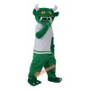 Green Monster Demon Devil Cartoon Mascot Costume, Green Monster Demon Devil Cartoon Costume