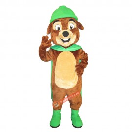 Green Prairie Dog Mascot Costume, Green Prairie Dog Costume