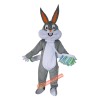 Grey Bugs bunny Rabbit Mascot Costume, Grey Bugs bunny Rabbit Costume