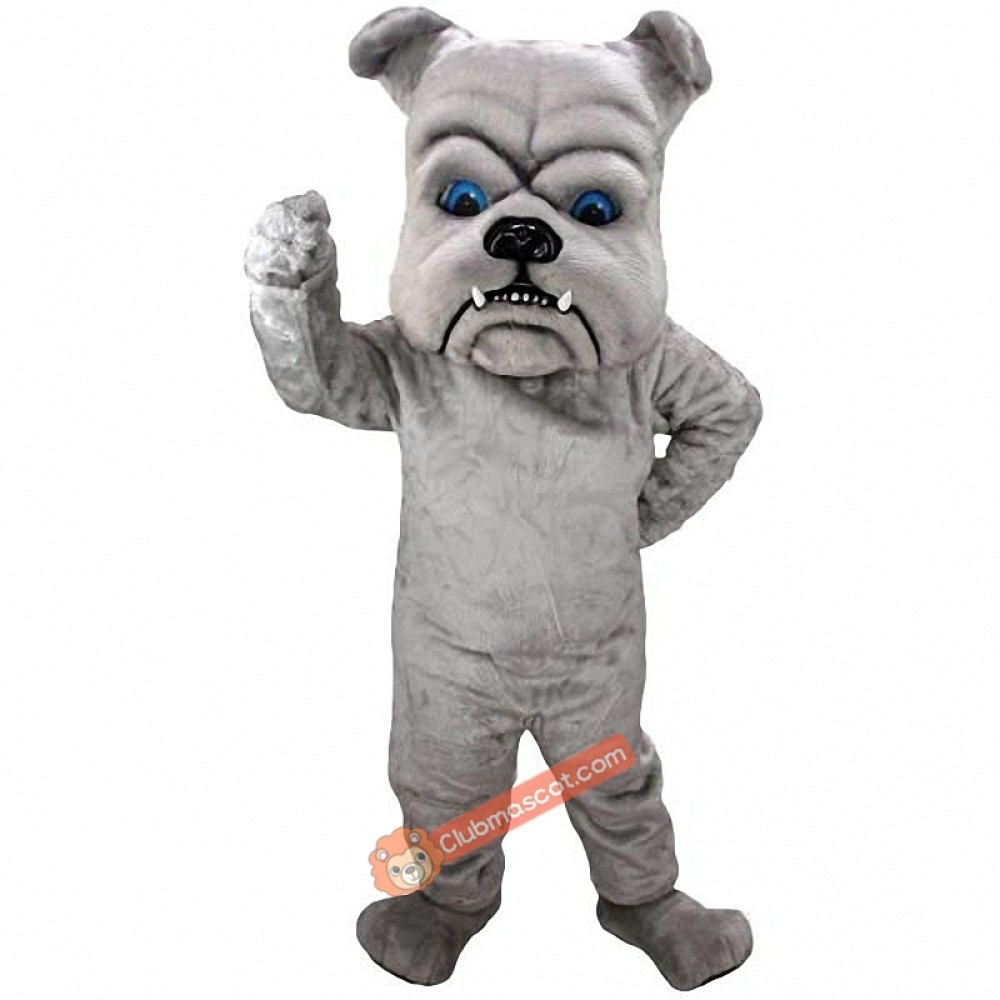 Grey Bulldog Lightweight Mascot Costume, Grey Bulldog Costume