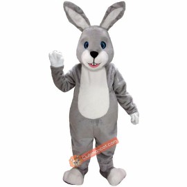 Grey Bunny Lightweight Mascot Costume, Grey Bunny Costume