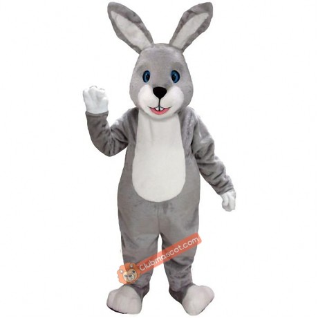 Grey Bunny Lightweight Mascot Costume, Grey Bunny Costume