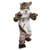 Grey Cat Cartoon Mascot Costume, Grey Cat Cartoon Costume