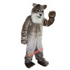 Grey Cat Cartoon Mascot Costume, Grey Cat Cartoon Costume