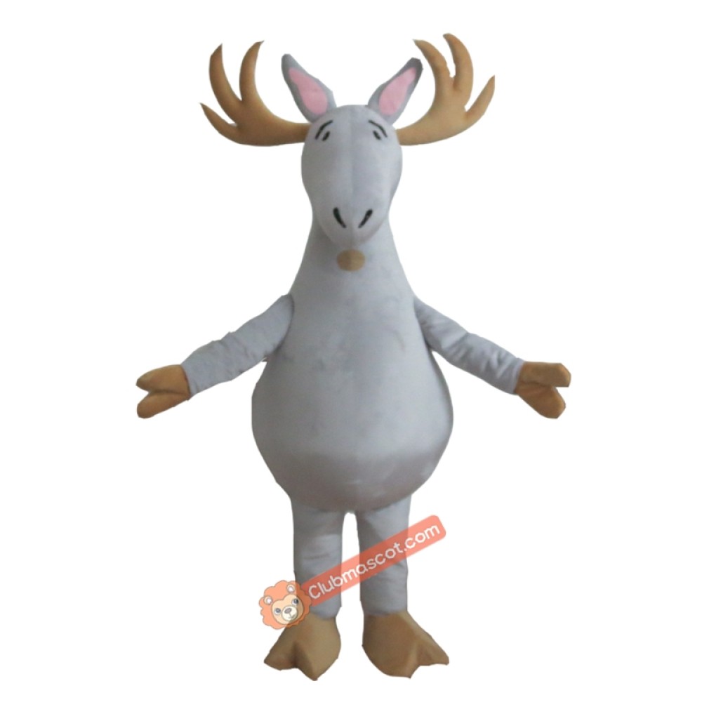 Grey Deer Mascot Costume, Grey Deer Costume