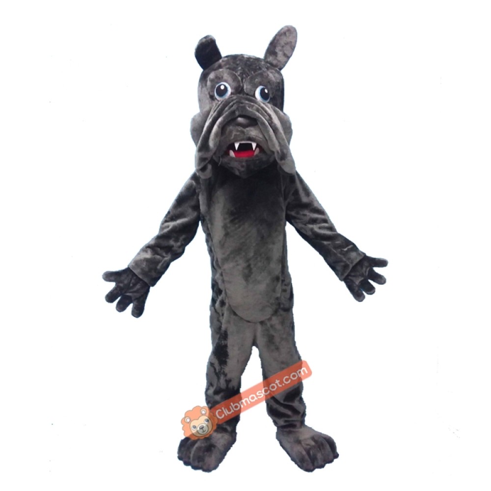 Grey Dog Mascot Costume, Grey Dog Costume